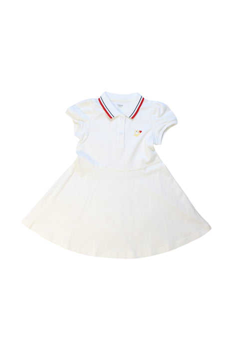 A White Short Sleeve Dresses from Balabala in size 3T for girl. (Front View)