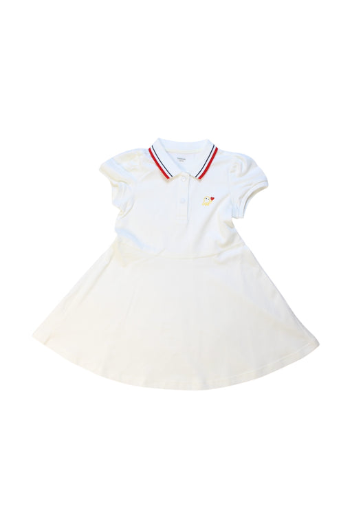 A White Short Sleeve Dresses from Balabala in size 3T for girl. (Front View)