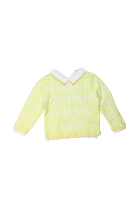 A Yellow Knit Sweaters from Balabala in size 18-24M for girl. (Front View)