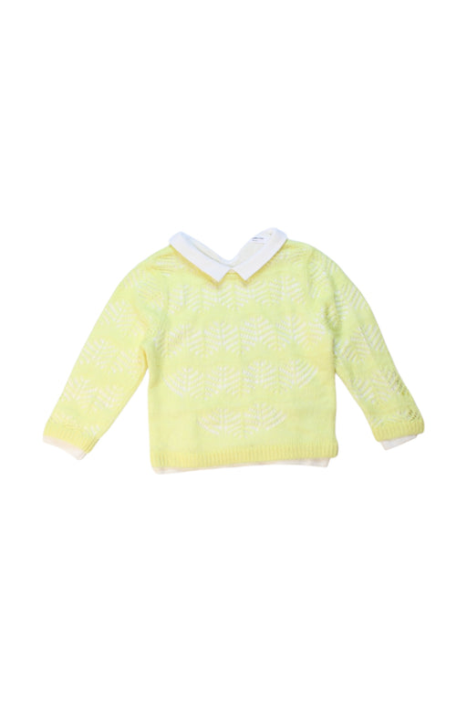 A Yellow Knit Sweaters from Balabala in size 18-24M for girl. (Front View)