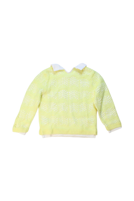 A Yellow Knit Sweaters from Balabala in size 18-24M for girl. (Back View)