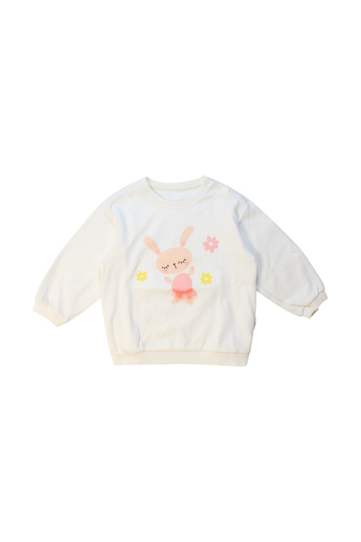 A White Crewneck Sweatshirts from Balabala in size 18-24M for girl. (Front View)