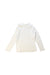 A Ivory Long Sleeve Tops from Momonittu in size 2T for girl. (Front View)