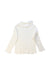 A Ivory Long Sleeve Tops from Momonittu in size 2T for girl. (Back View)