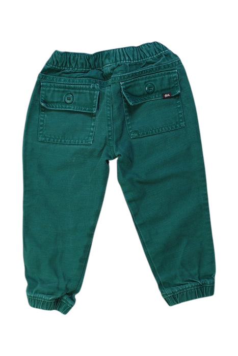 A Green Casual Pants from Tea in size 2T for boy. (Back View)