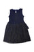 A Navy Sleeveless Dresses from Crewcuts in size 5T for girl. (Front View)