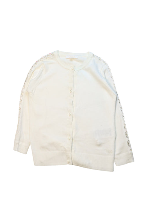 A White Cardigans from Chloe in size 2T for girl. (Front View)