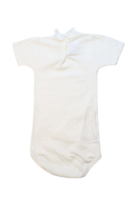 A White Short Sleeve Bodysuits from Petit Bateau in size 12-18M for neutral. (Back View)