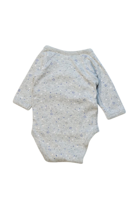 A Grey Long Sleeve Bodysuits from Bout'Chou in size 0-3M for neutral. (Back View)