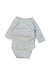 A Grey Long Sleeve Bodysuits from Bout'Chou in size 0-3M for neutral. (Back View)