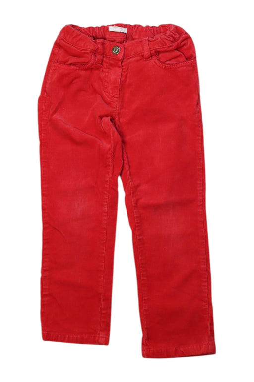A Red Casual Pants from Chloe in size 3T for girl. (Front View)