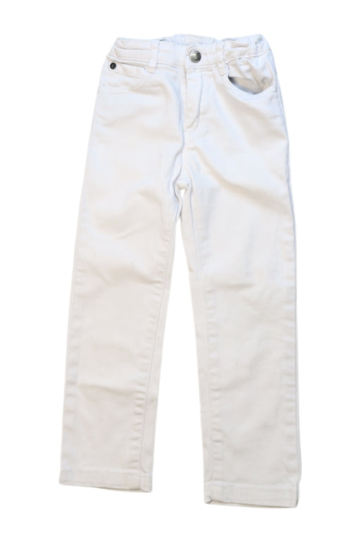 A White Jeans from Jacadi in size 3T for neutral. (Front View)