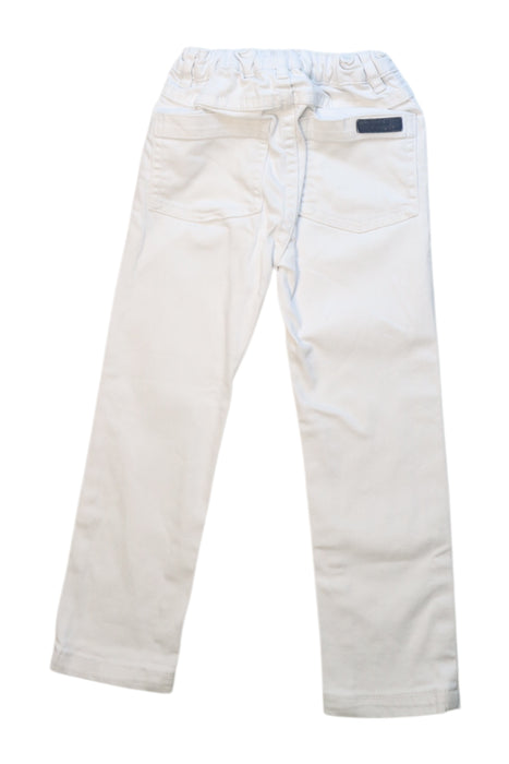 A White Jeans from Jacadi in size 3T for neutral. (Back View)