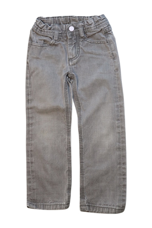A Grey Jeans from Jacadi in size 3T for neutral. (Front View)