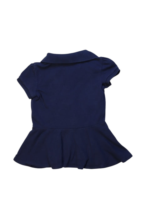 A Navy Short Sleeve Dresses from Polo Ralph Lauren in size 3T for girl. (Back View)