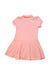 A Pink Short Sleeve Dresses from Petit Bateau in size 4T for girl. (Back View)