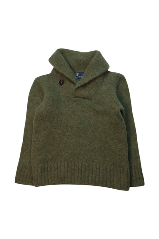 A Green Knit Sweaters from Polo Ralph Lauren in size 4T for boy. (Front View)