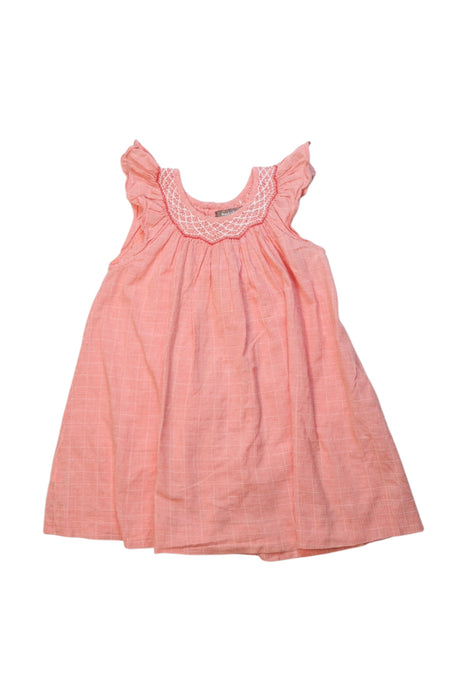 A Pink Sleeveless Dresses from Bout'Chou in size 6-12M for girl. (Front View)