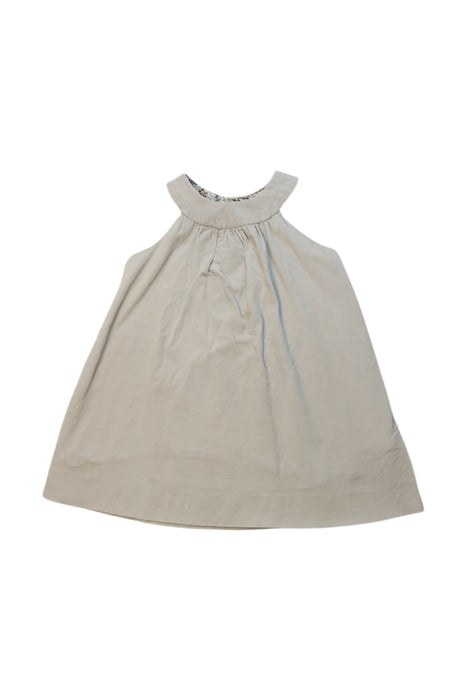 A Beige Sleeveless Dresses from Bonpoint in size 12-18M for girl. (Front View)