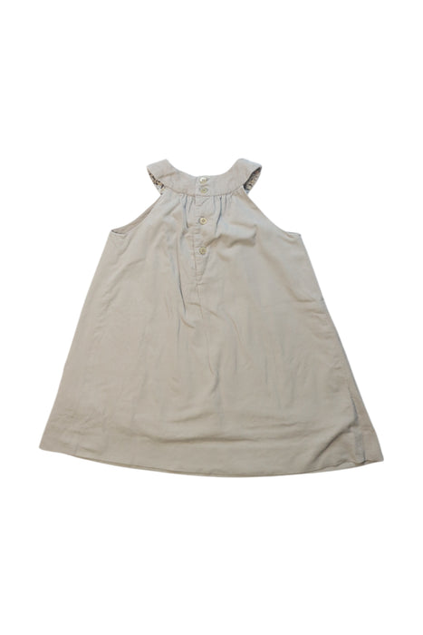 A Beige Sleeveless Dresses from Bonpoint in size 12-18M for girl. (Back View)