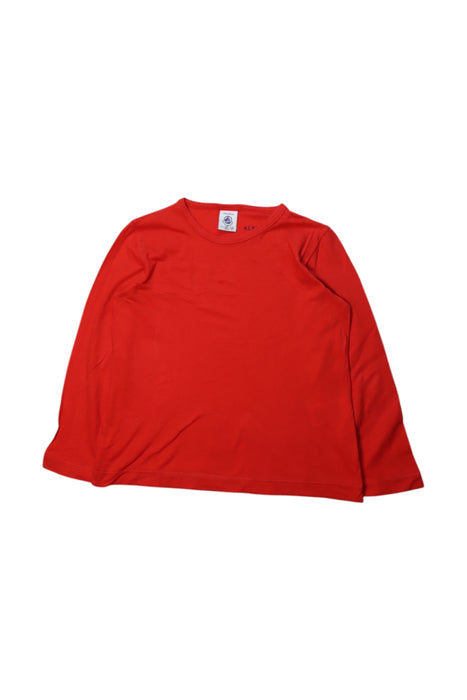A Red Long Sleeve T Shirts from Petit Bateau in size 3T for neutral. (Front View)