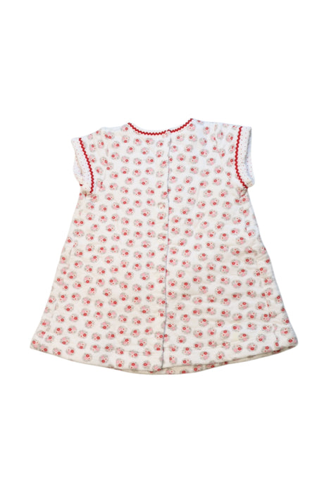 A White Short Sleeve Dresses from Petit Bateau in size 3-6M for girl. (Back View)
