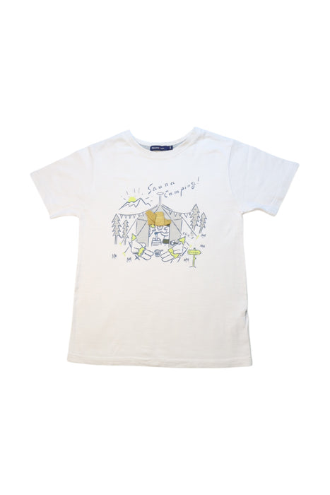 A White Short Sleeve T Shirts from BEAMS in size 10Y for neutral. (Front View)