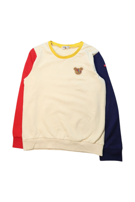 A Multicolour Crewneck Sweatshirts from Hot Biscuits Mikihouse in size 10Y for neutral. (Front View)