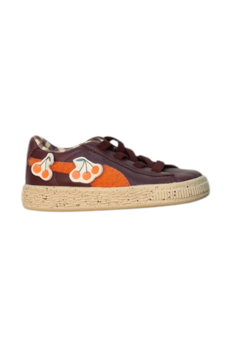 A Brown Sneakers from Puma in size 3T for neutral. (Front View)