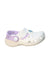 A Multicolour Slip Ons from Crocs in size 3T for neutral. (Front View)