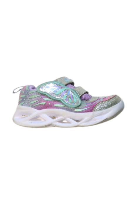 A Multicolour Sneakers from Skechers in size 3T for girl. (Front View)