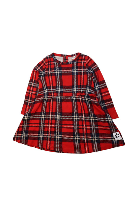 A Red Long Sleeve Dresses from Mini Rodini in size 18-24M for girl. (Front View)