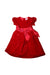 A Red Short Sleeve Dresses from Rachel Riley in size 4T for girl. (Front View)