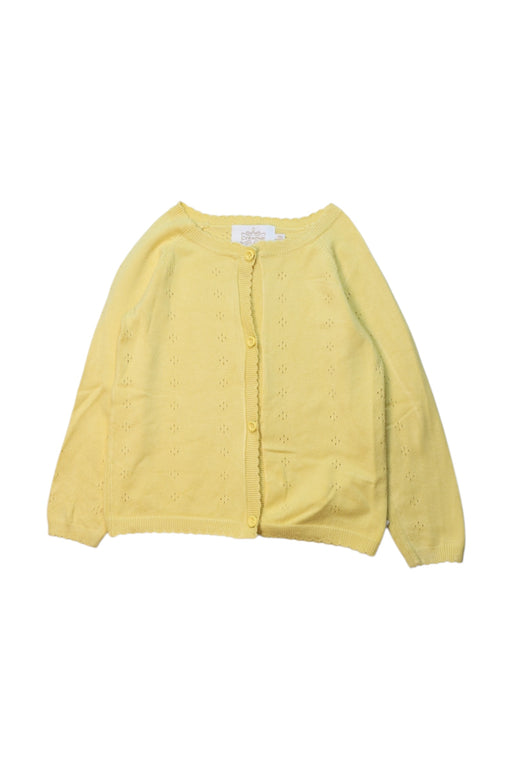 A Yellow Cardigans from Creamie in size 12-18M for girl. (Front View)