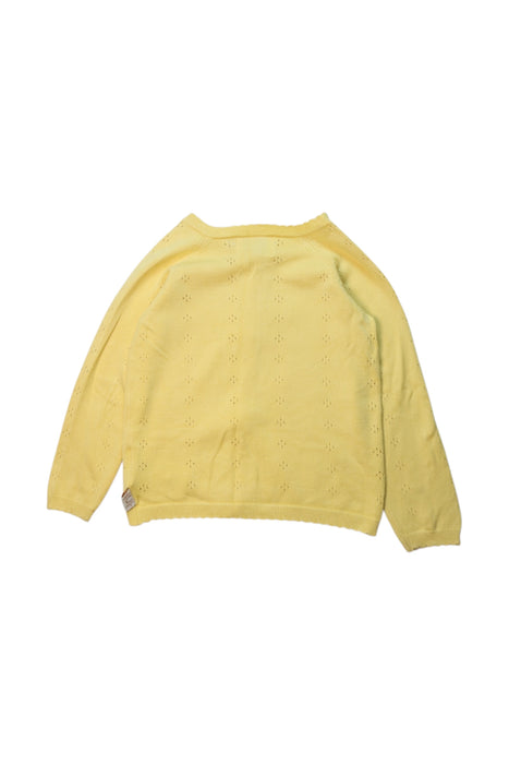 A Yellow Cardigans from Creamie in size 12-18M for girl. (Back View)