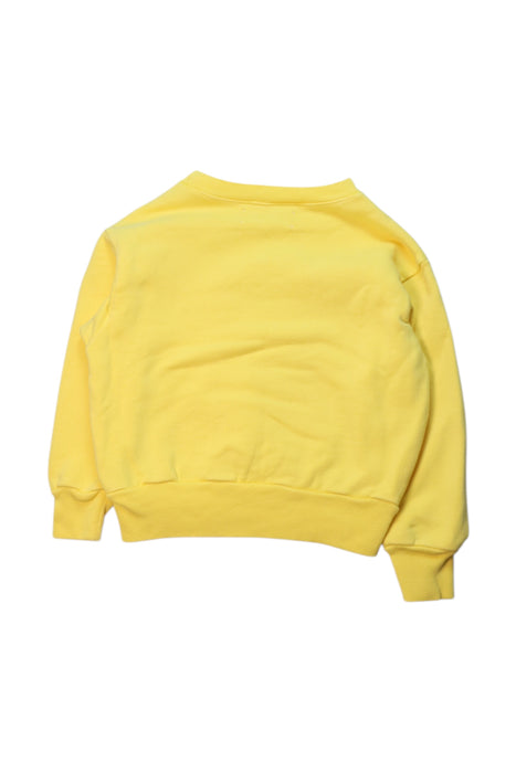 A Yellow Crewneck Sweatshirts from The Animals Observatory in size 2T for neutral. (Back View)