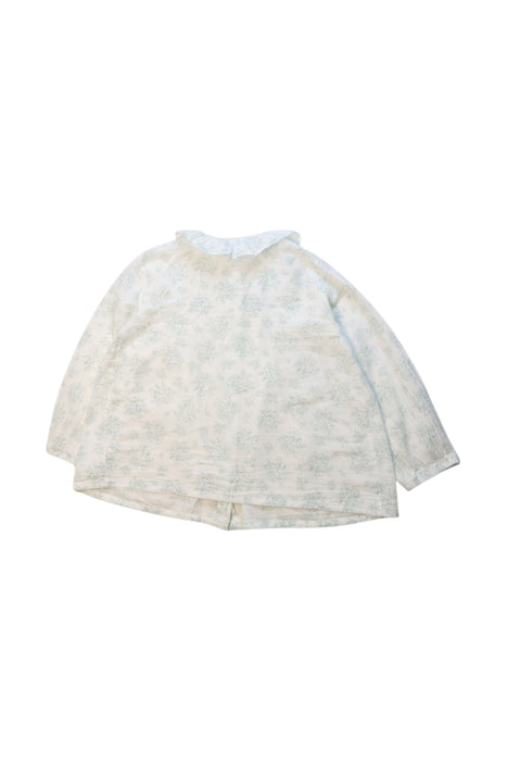 A Ivory Long Sleeve Tops from Laranjinha in size 18-24M for neutral. (Back View)