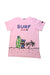 A Pink Short Sleeve T Shirts from Double B Mikihouse in size 7Y for neutral. (Front View)