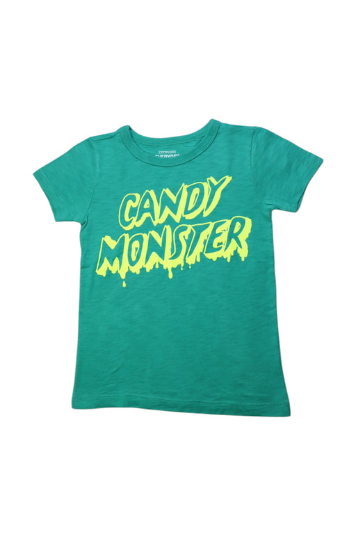A Green Short Sleeve T Shirts from Crewcuts in size 4T for neutral. (Front View)