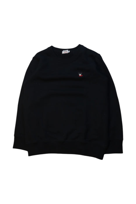A Black Crewneck Sweatshirts from Double B Mikihouse in size 7Y for neutral. (Front View)