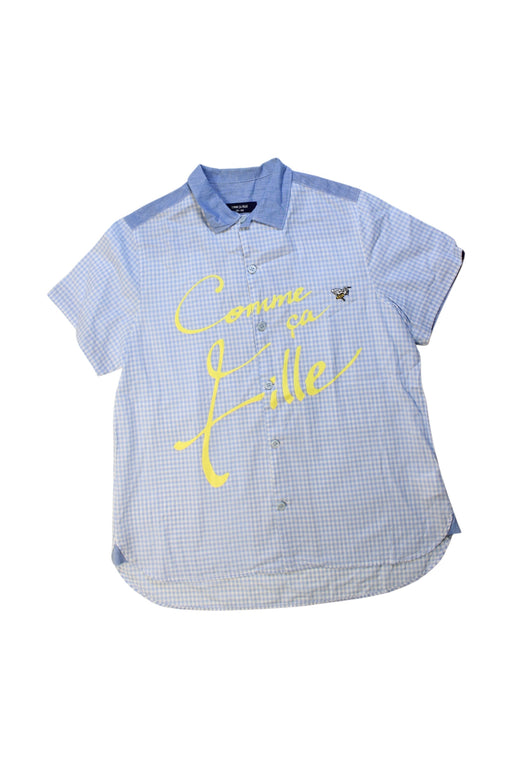 A Blue Short Sleeve Shirts from Comme Ça Fille in size 13Y for boy. (Front View)