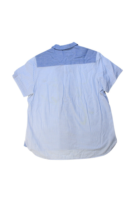 A Blue Short Sleeve Shirts from Comme Ça Fille in size 13Y for boy. (Back View)