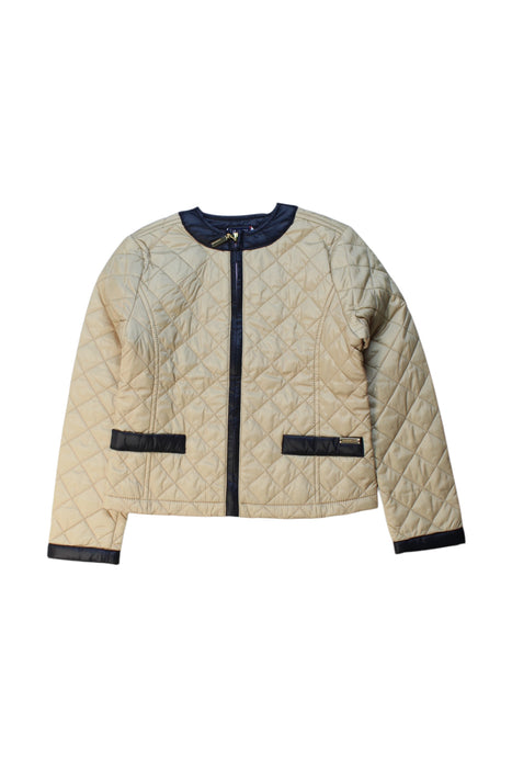 A Beige Puffer/Quilted Coats & Outerwear from River Woods in size 8Y for girl. (Front View)