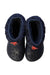 A Navy Winter Boots from Crocs in size 4T for boy. (Back View)