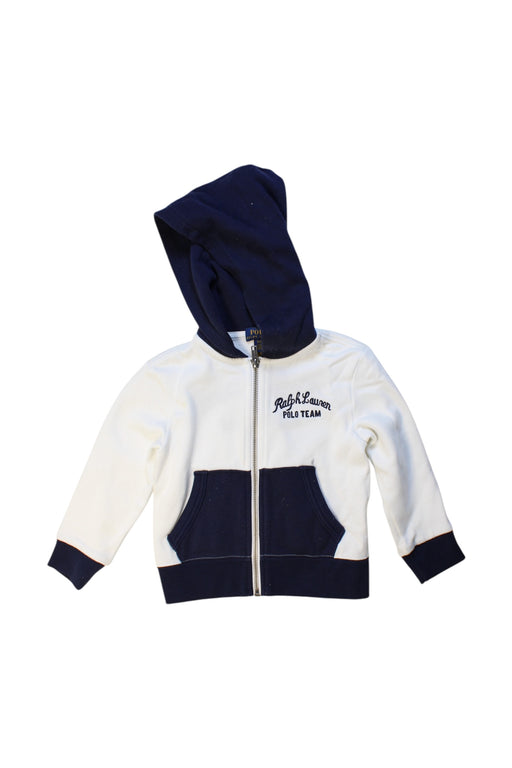 A Navy Hooded Sweatshirts from Polo Ralph Lauren in size 2T for boy. (Front View)