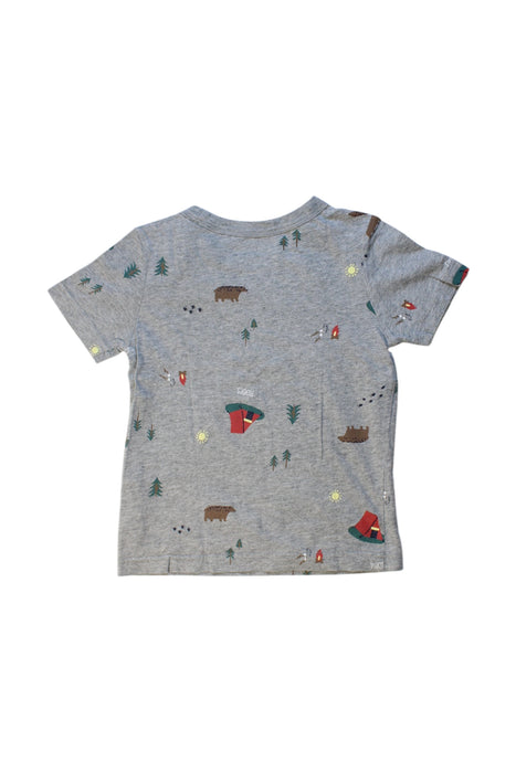 A Grey Short Sleeve T Shirts from Roots in size 3T for boy. (Back View)