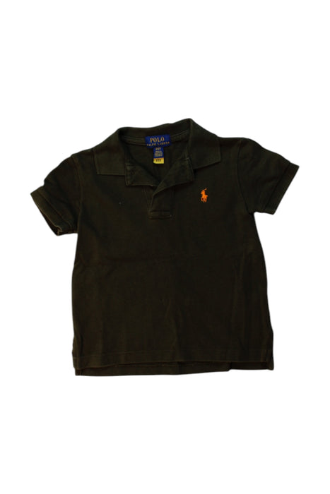 A Black Short Sleeve Polos from Polo Ralph Lauren in size 2T for boy. (Front View)