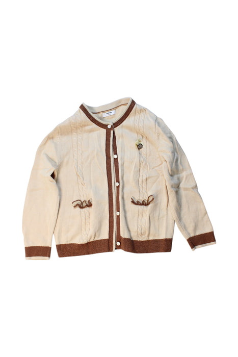 A Beige Cardigans from Balabala in size 4T for girl. (Front View)