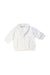 A White Cardigans from Momonittu in size 6T for girl. (Front View)
