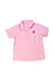 A Pink Short Sleeve Polos from Balabala in size 5T for girl. (Front View)